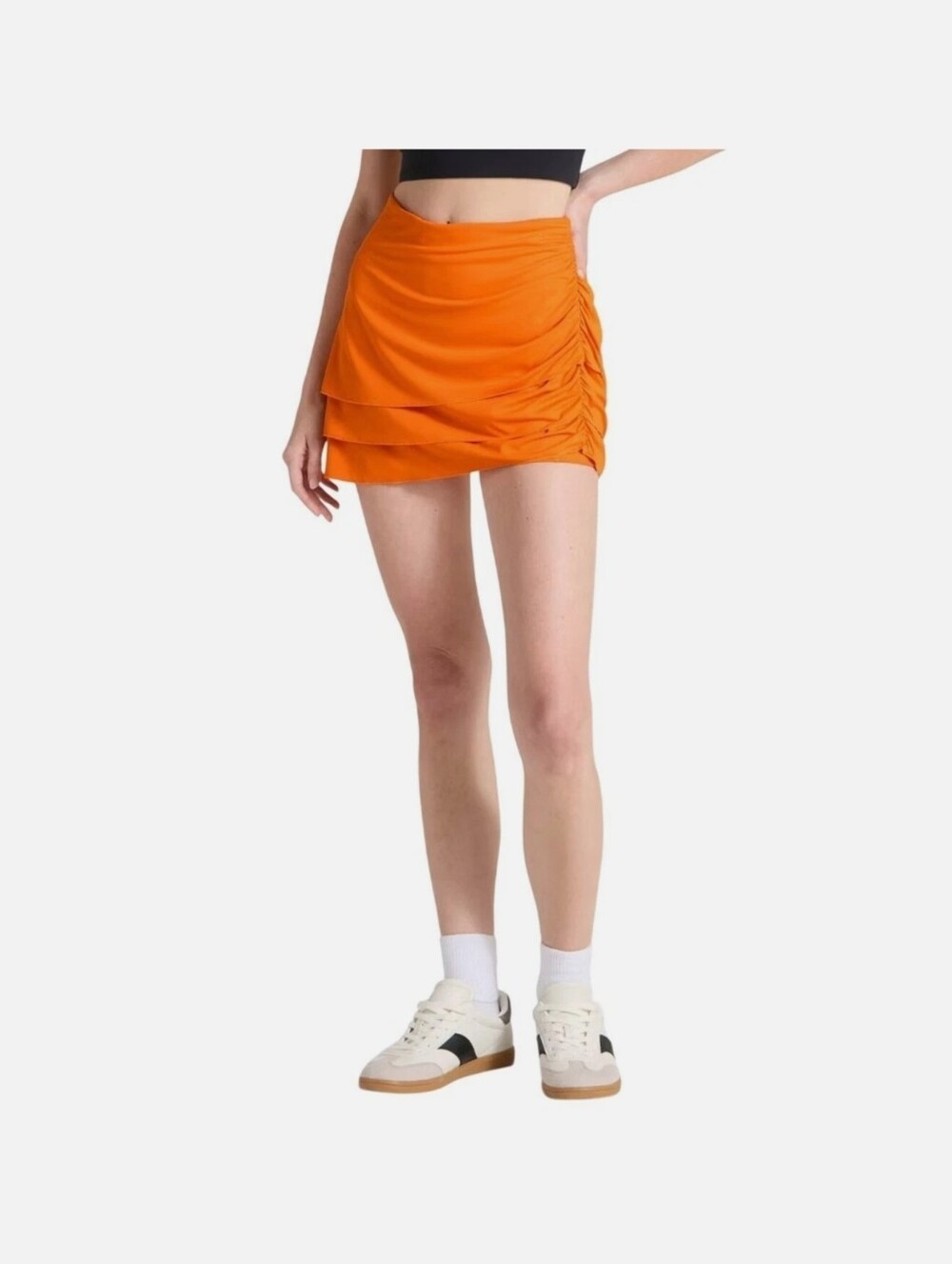 JoyLab High Waisted Skort In Tangerine